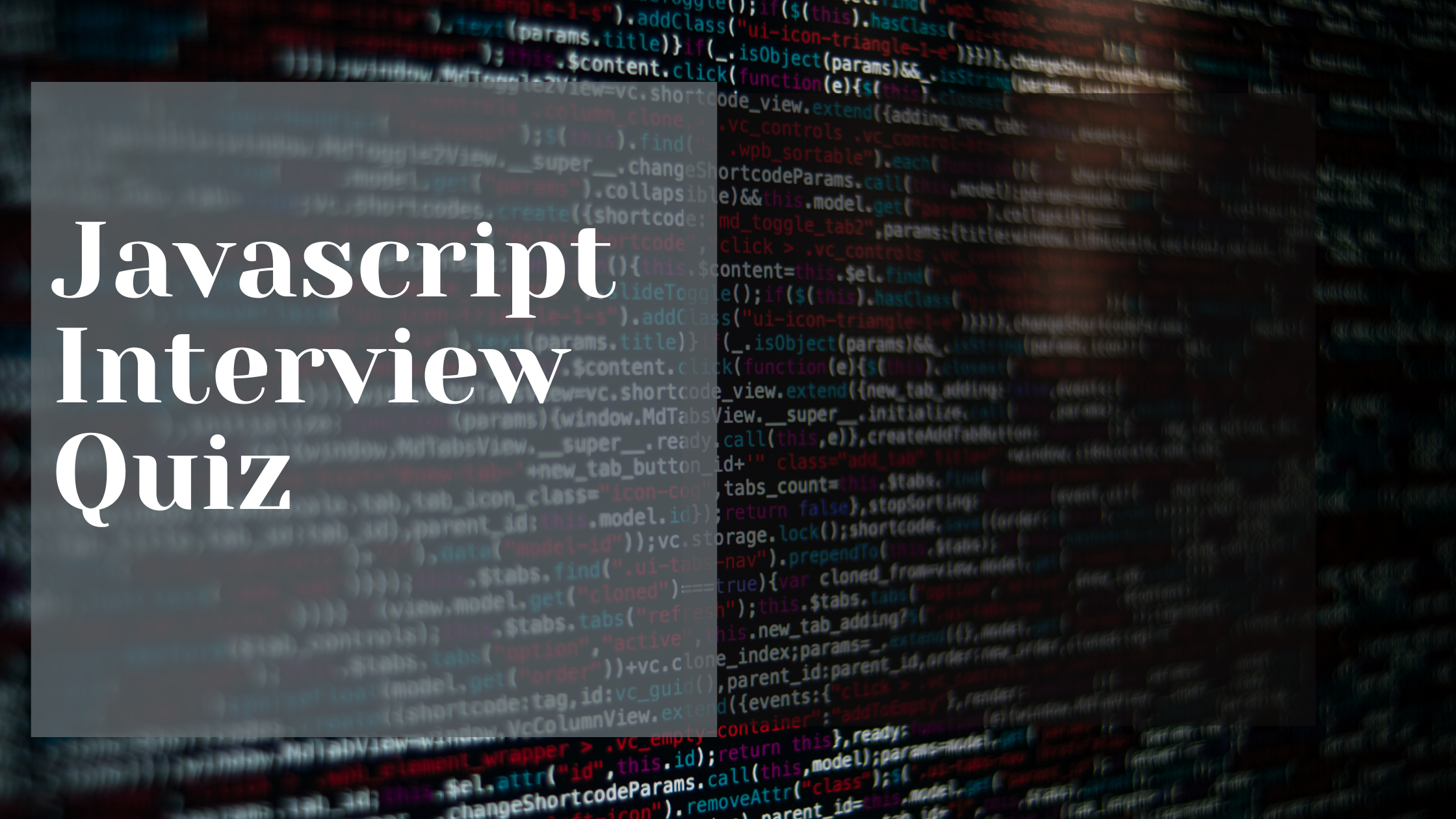 Javascript Interview Quiz